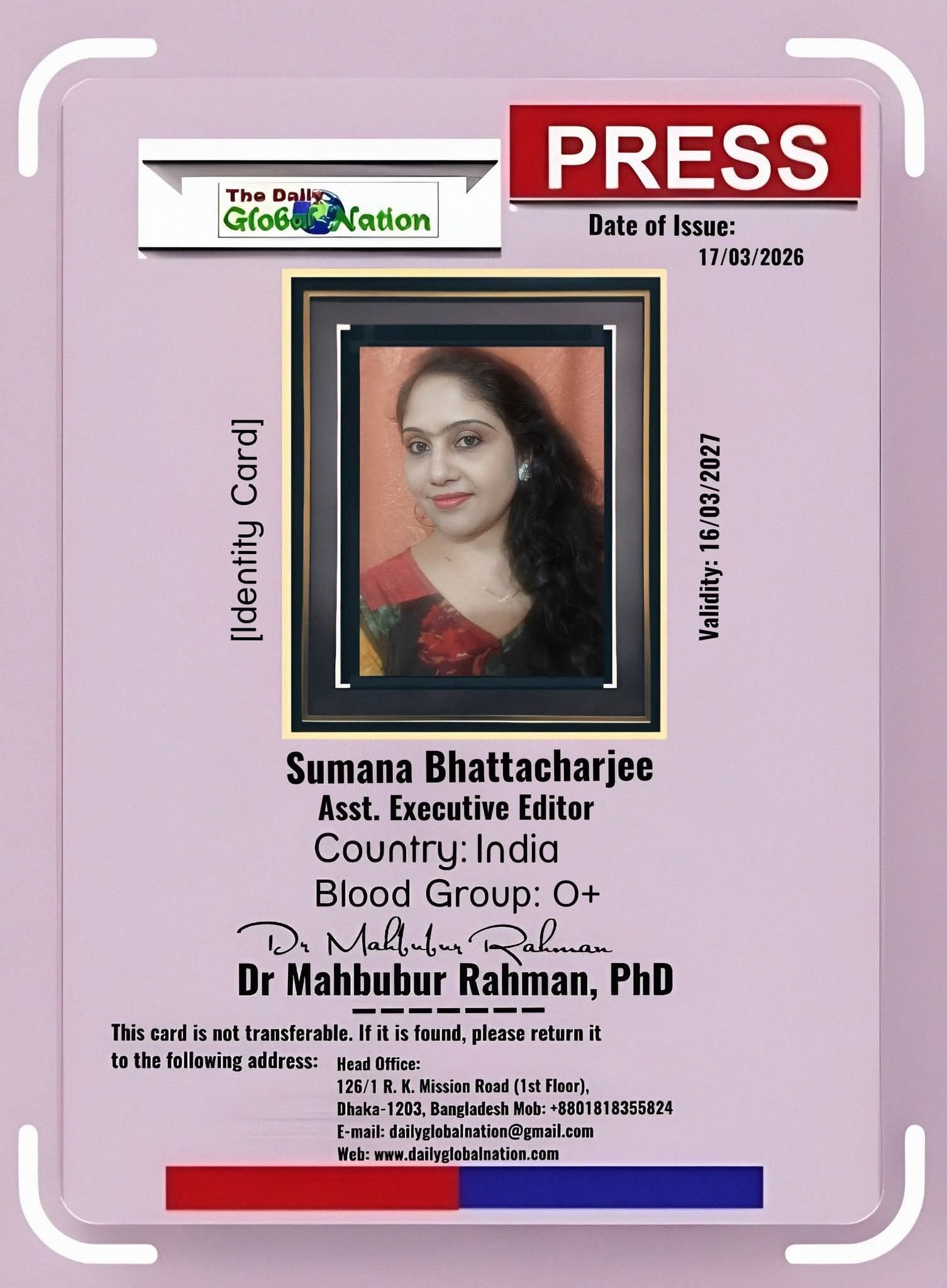 Sumana Bhattacharjee