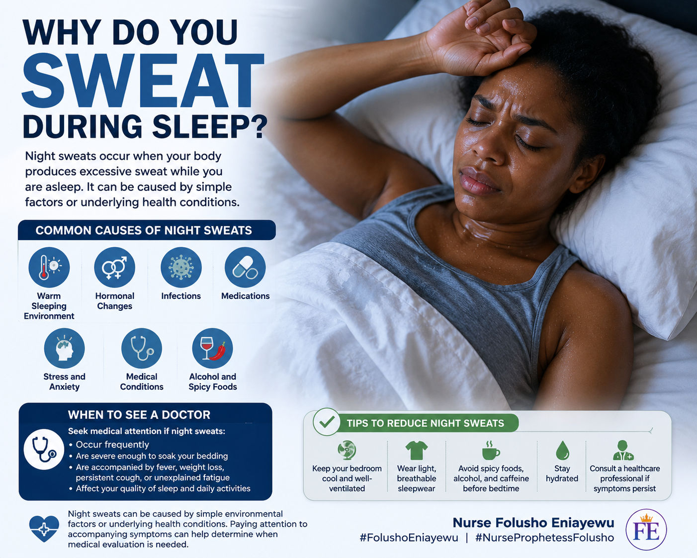 Why am I having night sweats and sleep anxiety?
