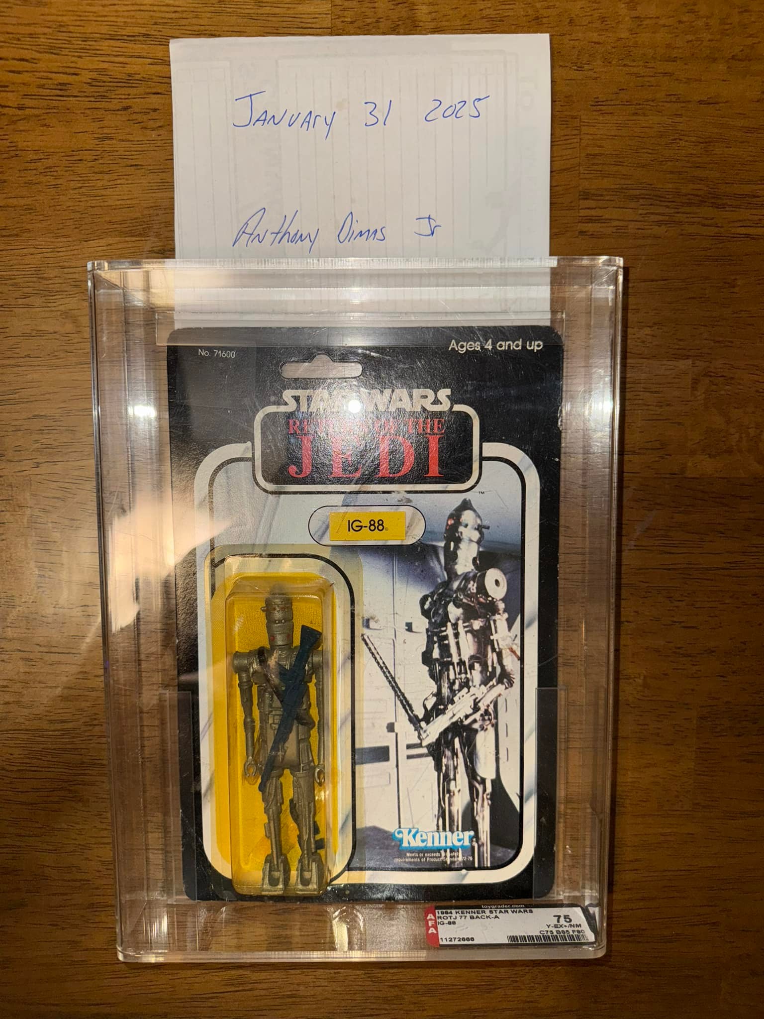 ♠️STAR WARS VINTAGE MOC GRADED♠️ 1984 Carded Graded IG-88 IG 