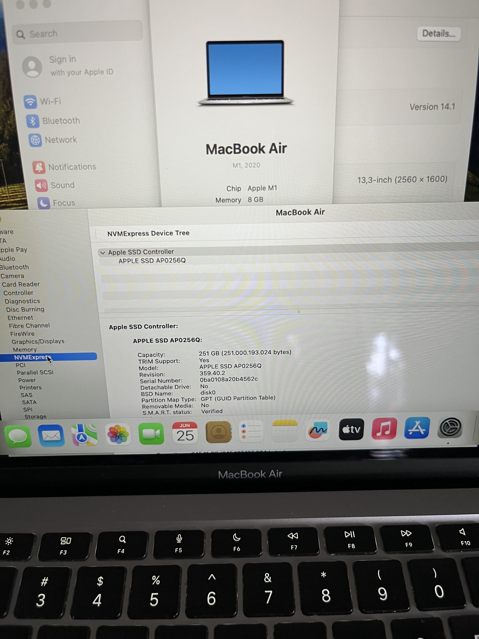 MacBook Air M1 Ram 8gb ssd 256gb, Máy xài rất mượt , Máy bảo hành