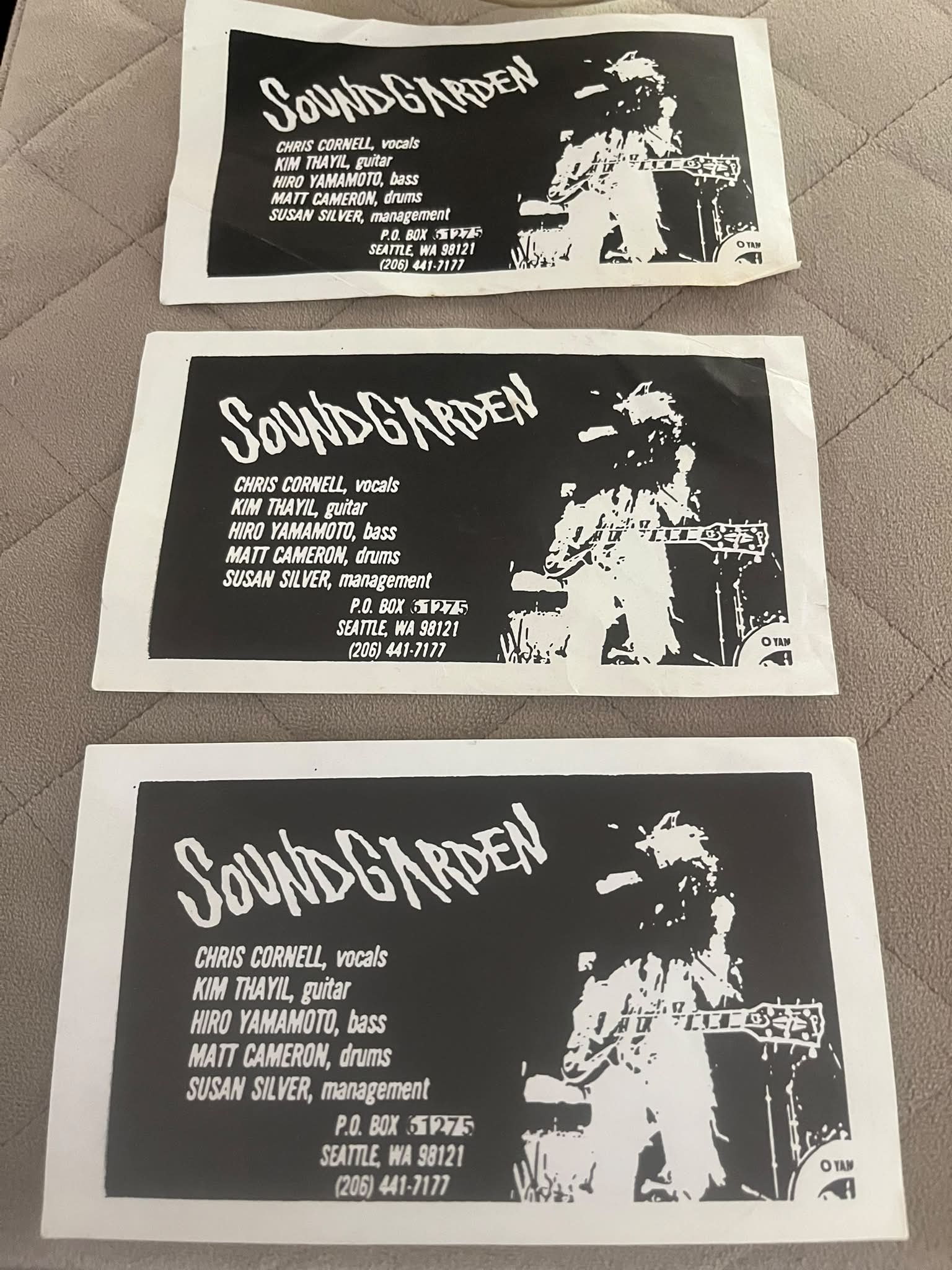 Rare Soundgarden concert flyers from the 90s in Seattle | Auburn, WA