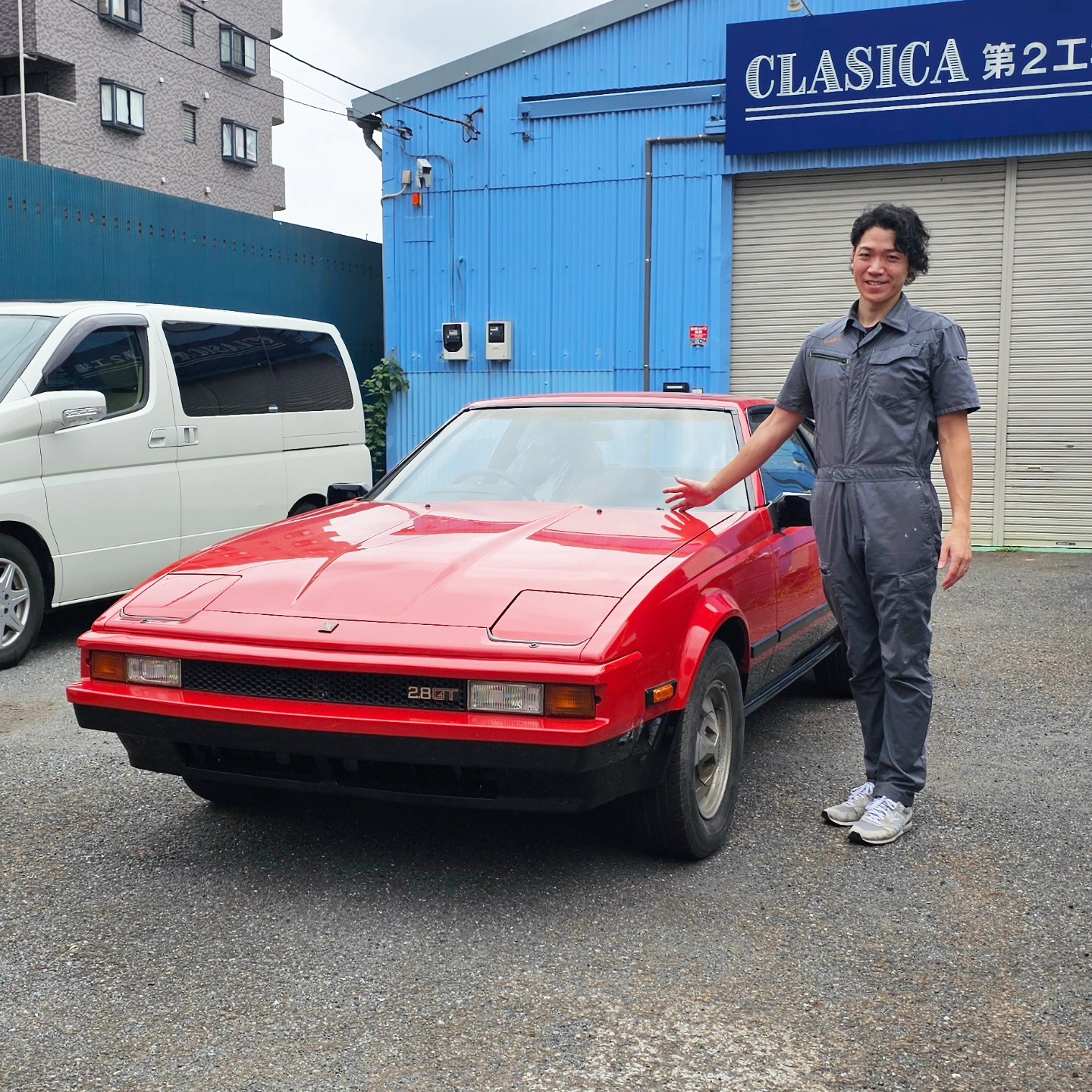 日産 スカイライン ケンメリ 2000GTX-E 一時的にフロントグリルを外し