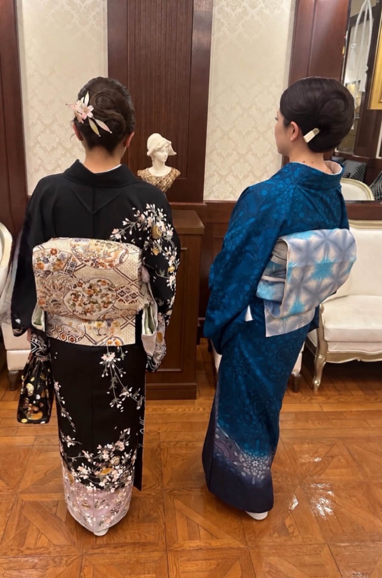 ヤフオクで落とした未仕立て袋帯。両端が閉じていないがサイドは縫って