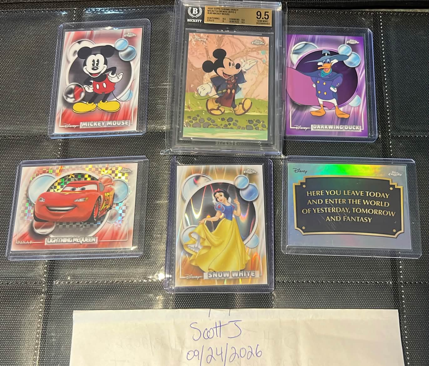 Disney Trading Cards for Sale: Mickey Ukiyo E BGS 9.5, Refractors