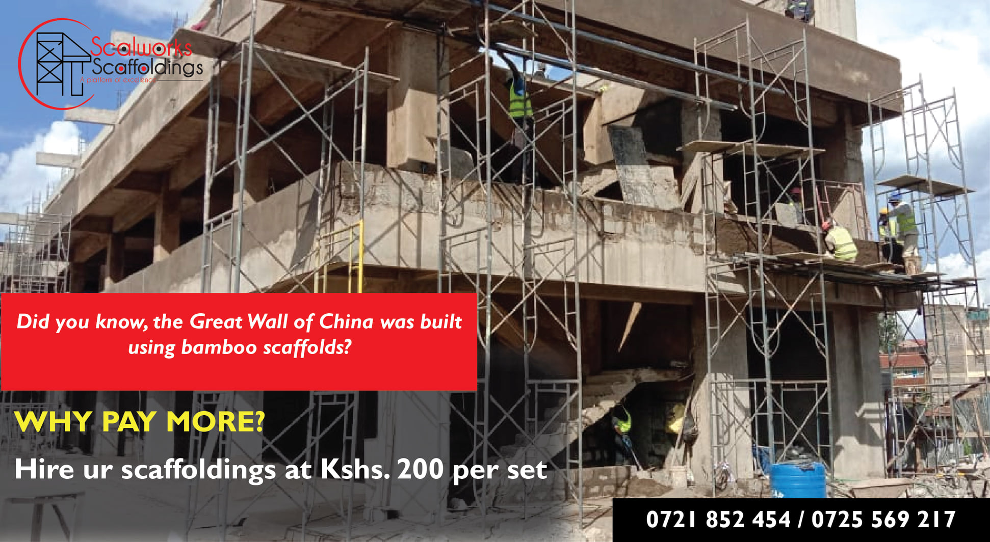 Scaffolds Hire by Scalworks - What scaffolding fun facts do you know ...