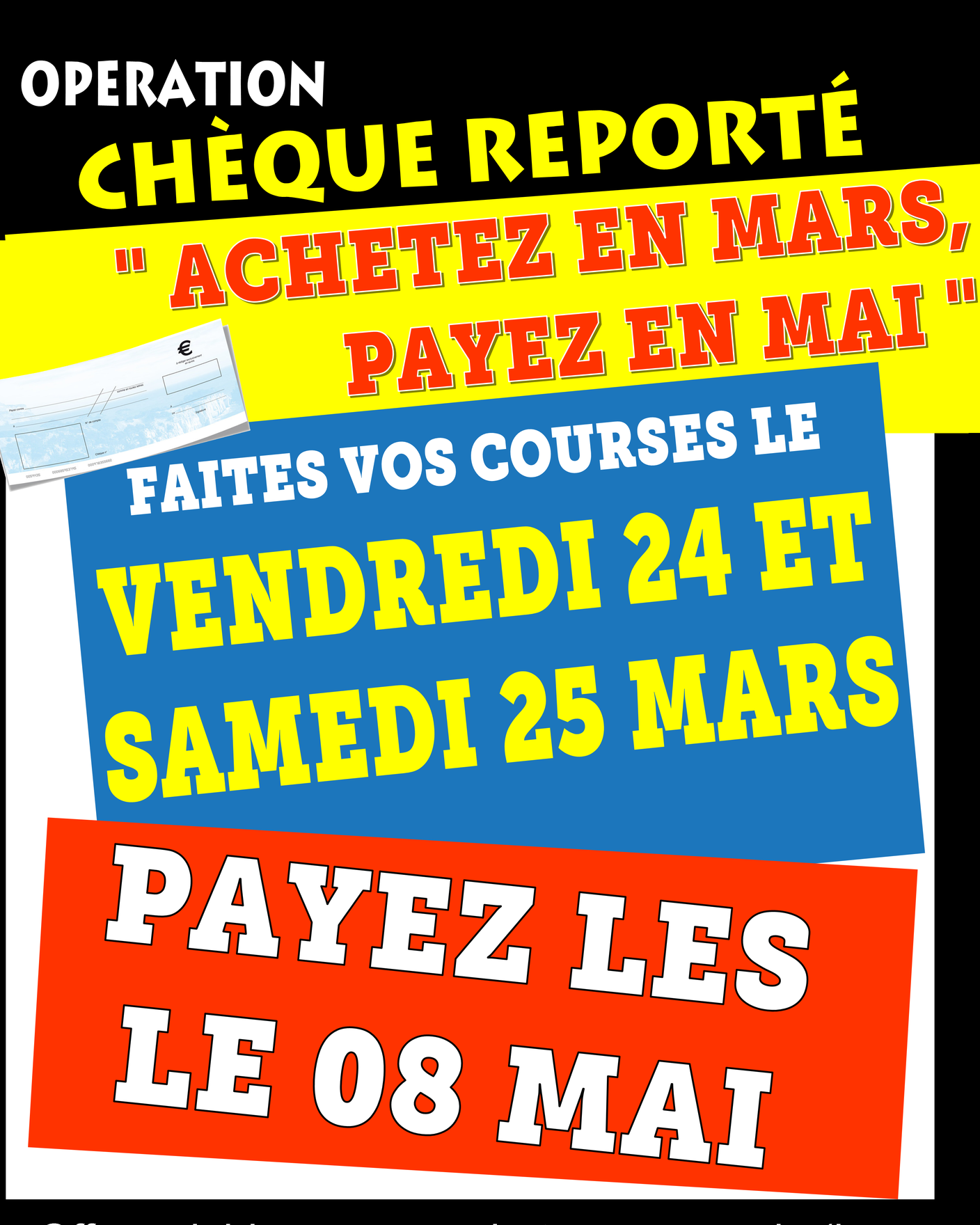 [ CHEQUE REPORTE ] OPERATION... - Hyper U Yffiniac | Facebook