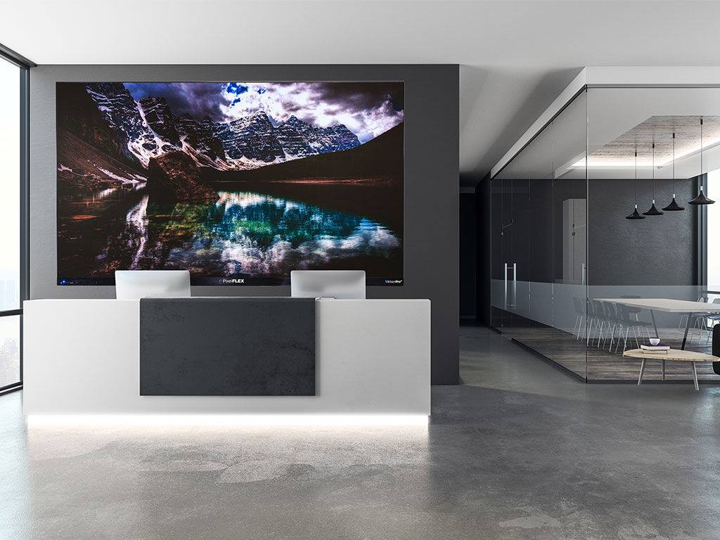 PixelFlex LED - Wall mounted or a floor stand is one of...