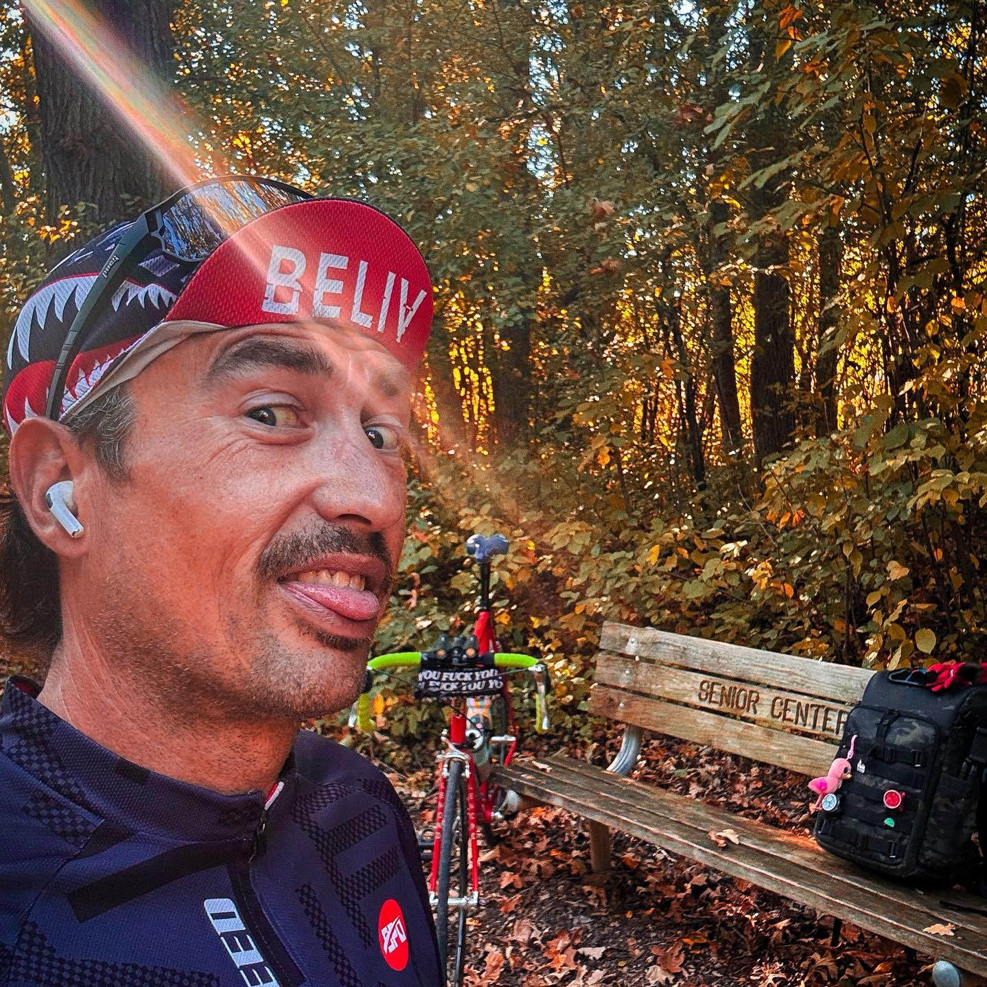 The fall colors were in full effect for the century ride #cycling # ...