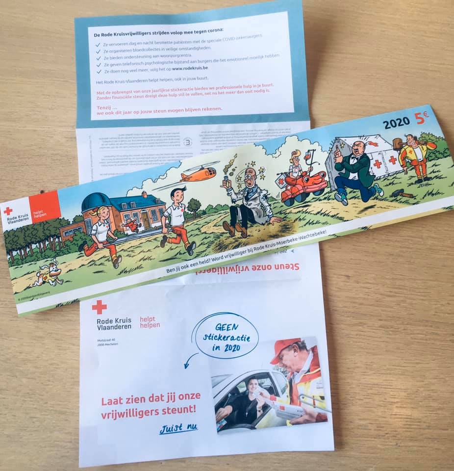 Kreeg jij onze sticker al... - Rode Kruis Moerbeke-Wachtebeke | Facebook