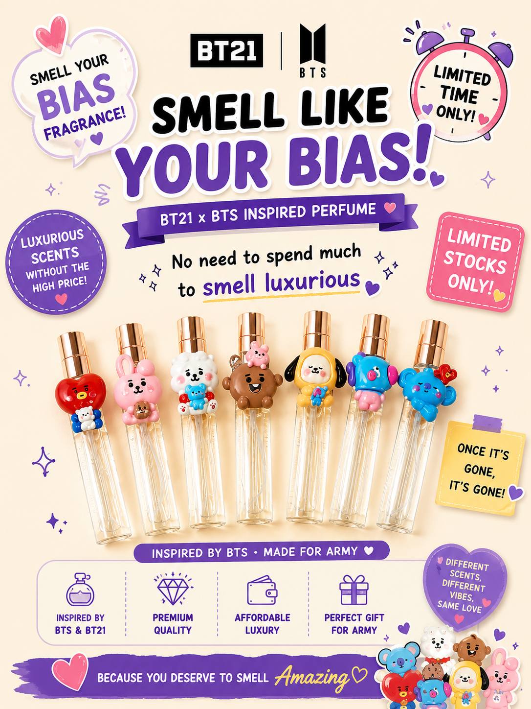 BTS Busan Festa solid perfume set for sale | Quezon City, Metro Manila