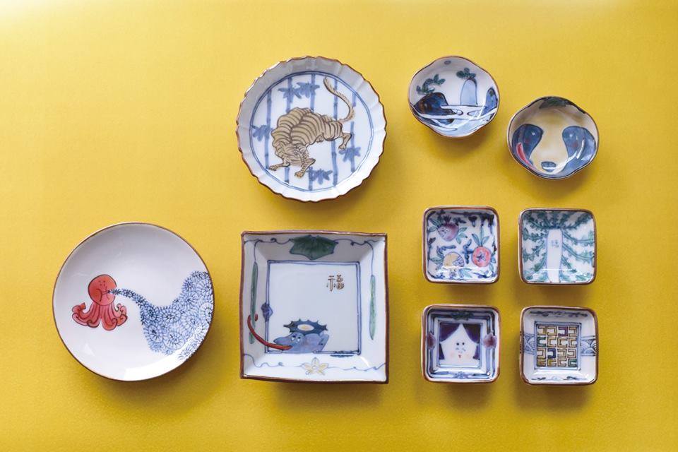 正月迎えの器と酒器展 稲葉カヨ・渡邊徳明】 ほっこり可愛らしい絵付け
