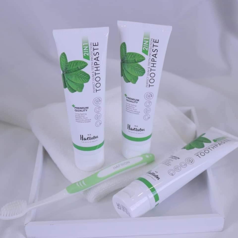 Haewon Toothpaste 2 in 1 - #သွားကိုက် သွားပိုးစား သွားဖုံးရောင် နေလို့ ...