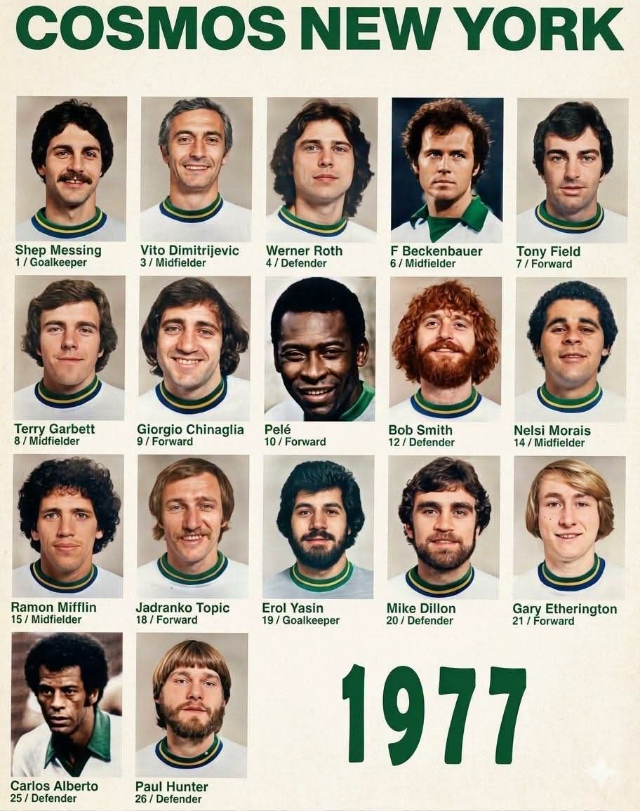 New York Cosmos 1977, North American Soccer League (NASL) team.