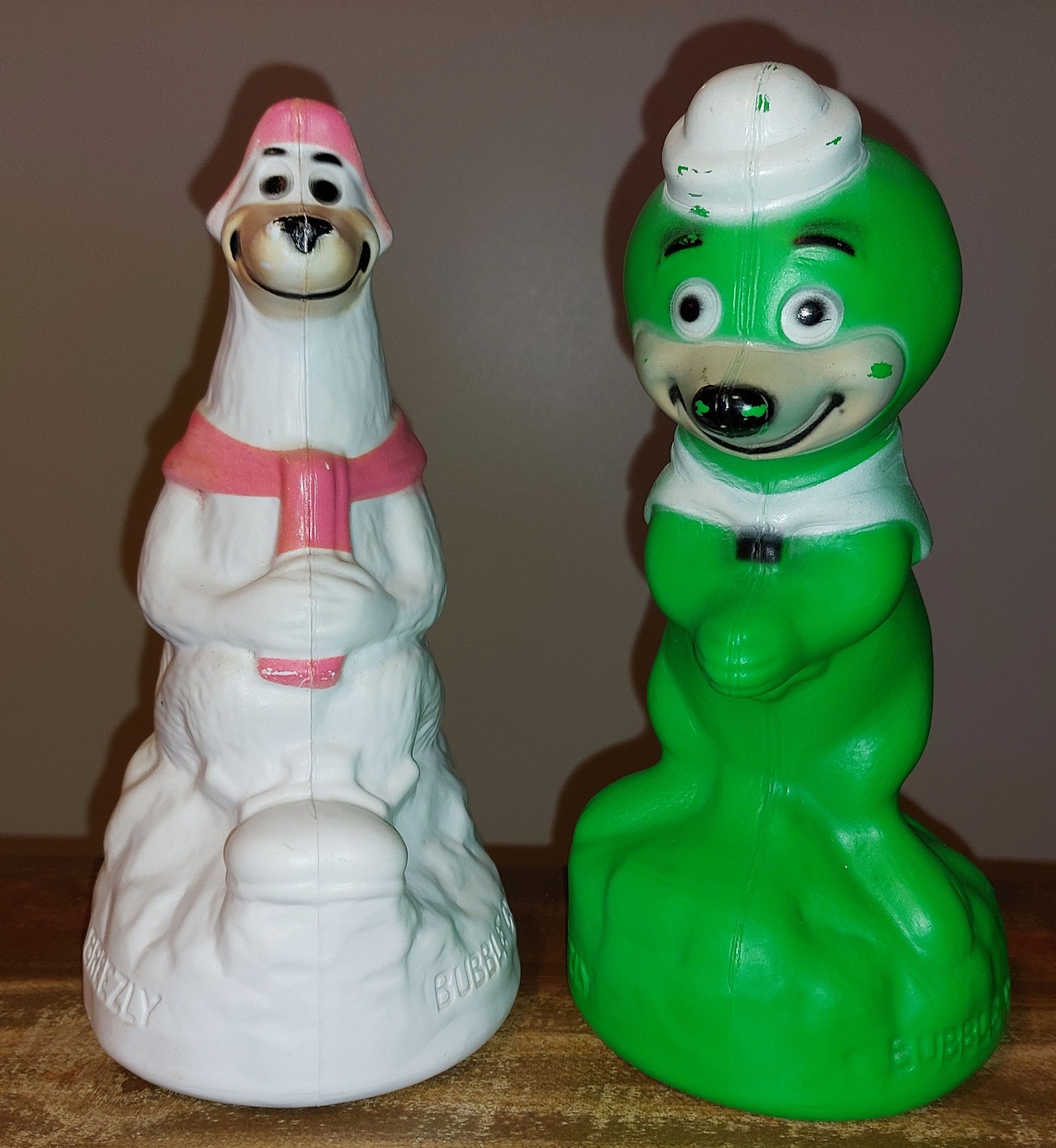 Hanna-Barbera soaky bubble bath containers from the 1960s