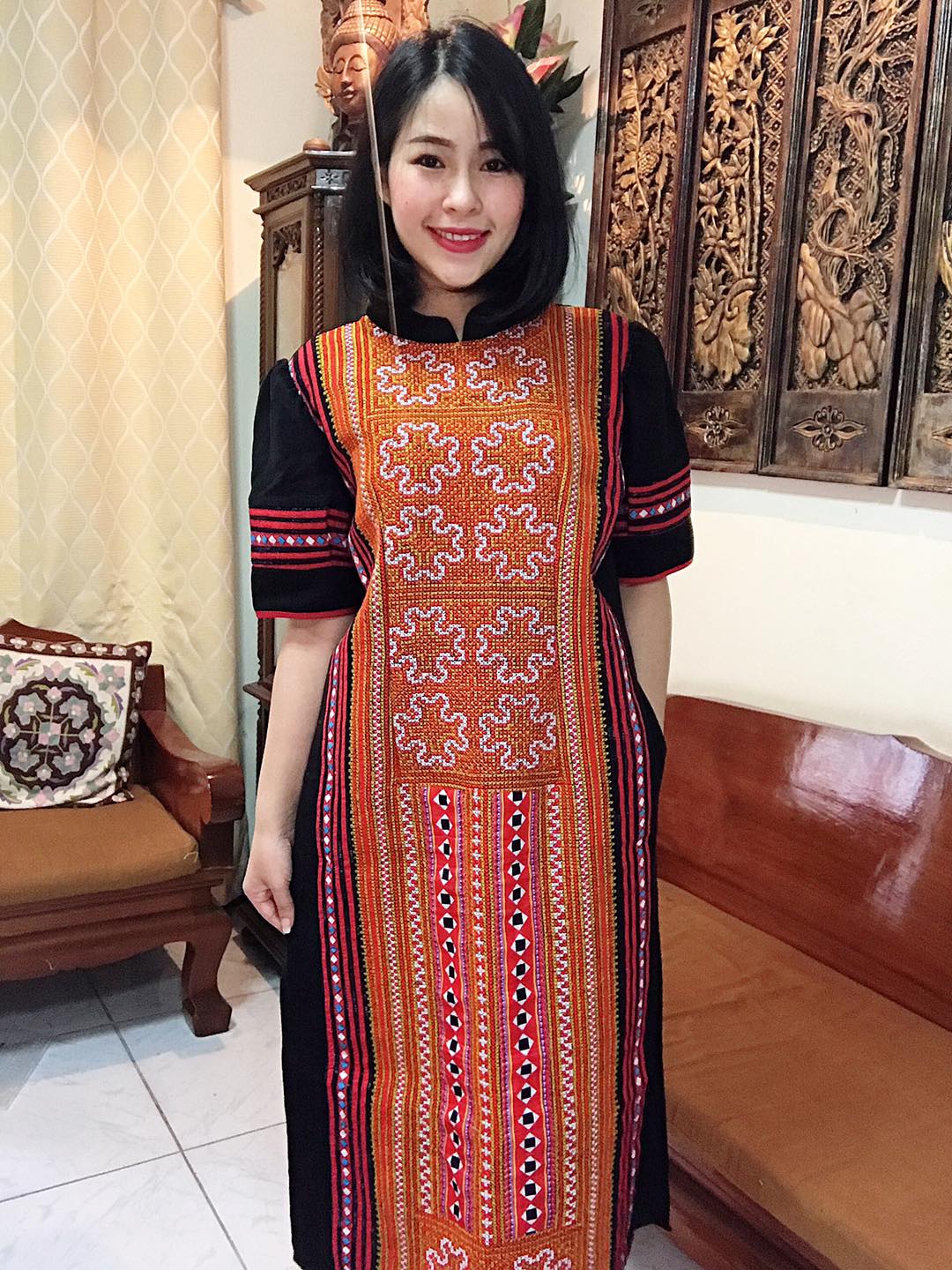 🔥ชุดเดรสผ้าใยกัญชงอัดกาวเรียบ... - พิมลภัสส์ เสื้อผ้าพื้นเมือง