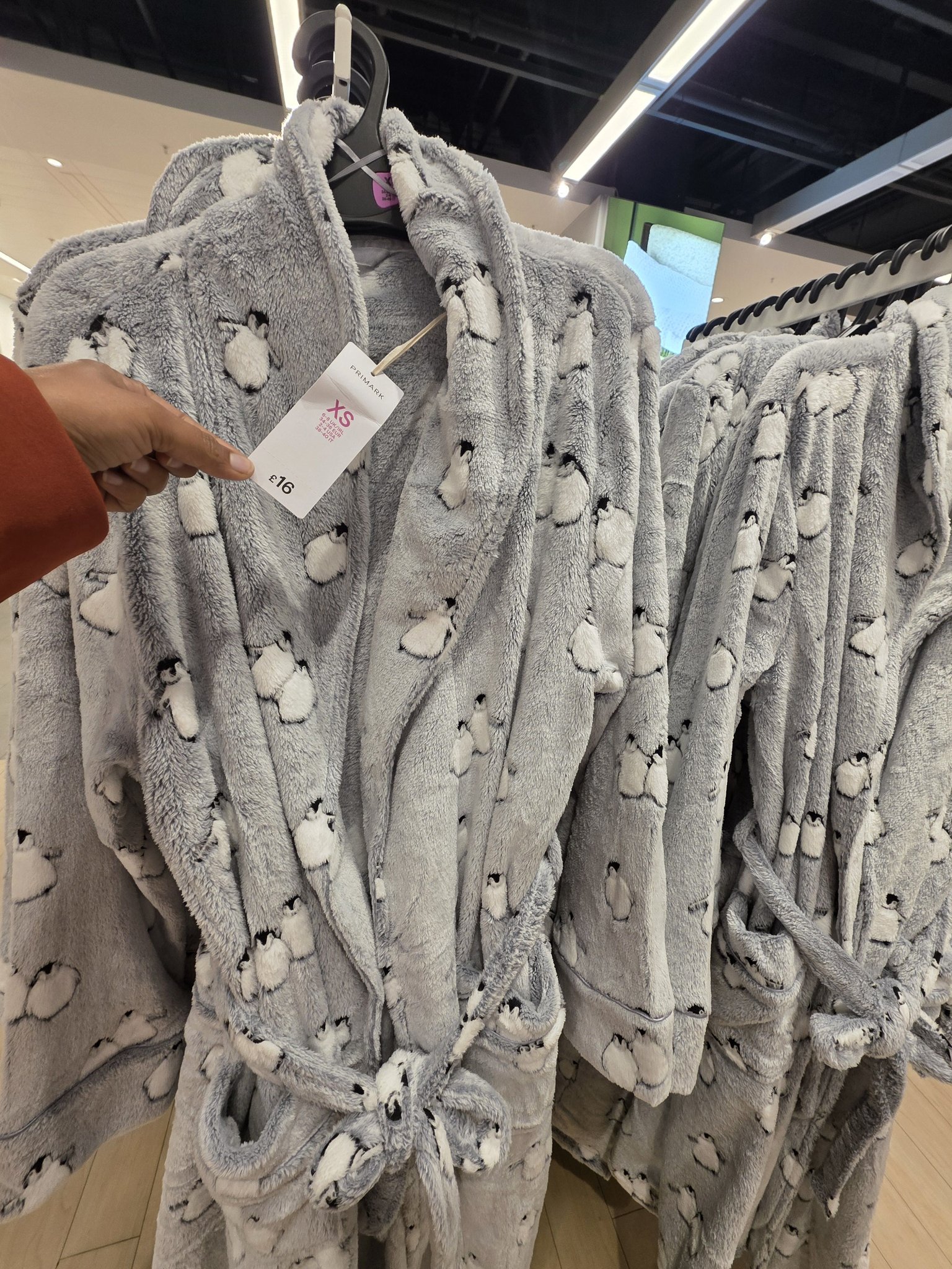 Super plush penguin dressing gown at Primark