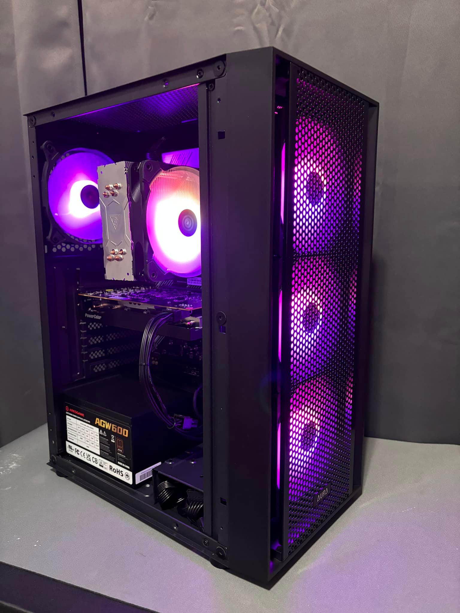 AMD Ryzen 7 5700X PC build with RX 6600 GPU
