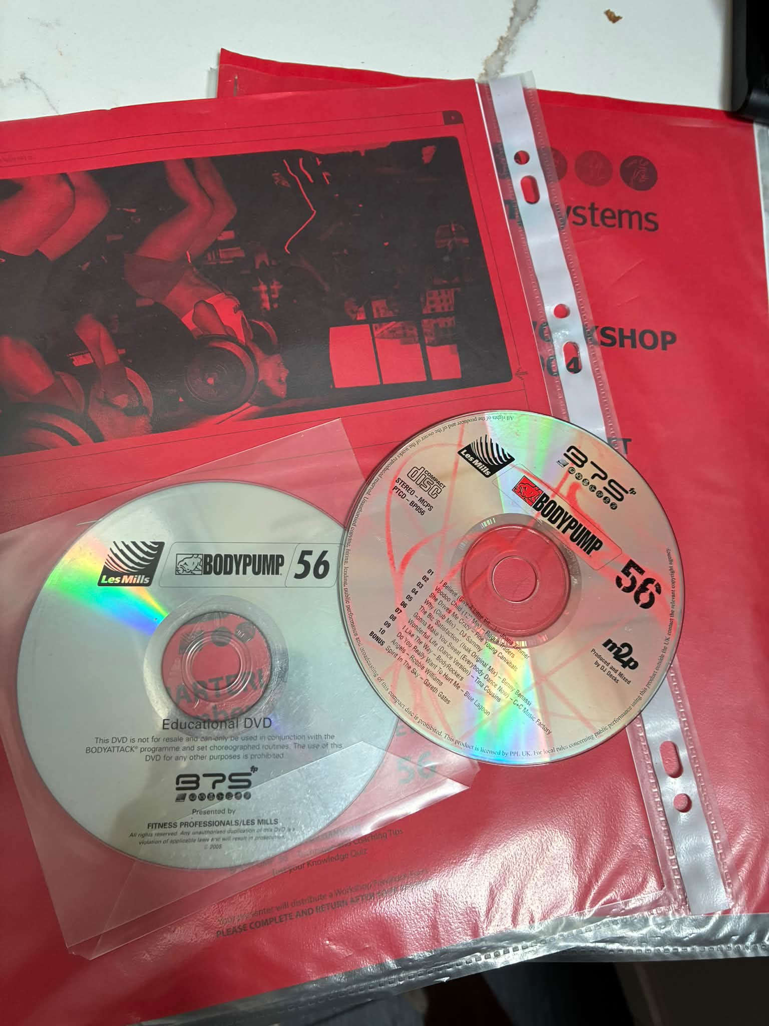 Body pump 56 dvd cd and notes £25 postage at cost