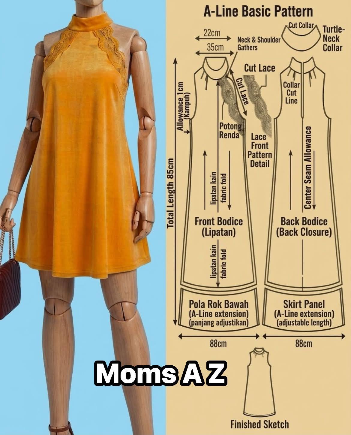 how to fully line a dress cut an A-line hem evenly alone? black maid of honor dress Mirror-Sequin Long Gold Prom US Size:US 4