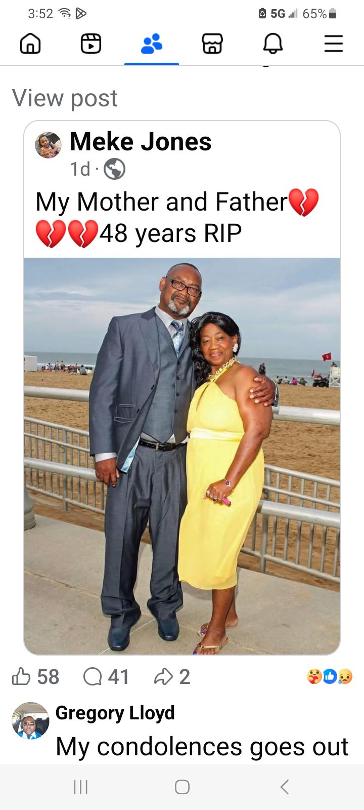 Roanoke High School Alumni | Rayfield Ruffin & Frances Ruffin, both ...