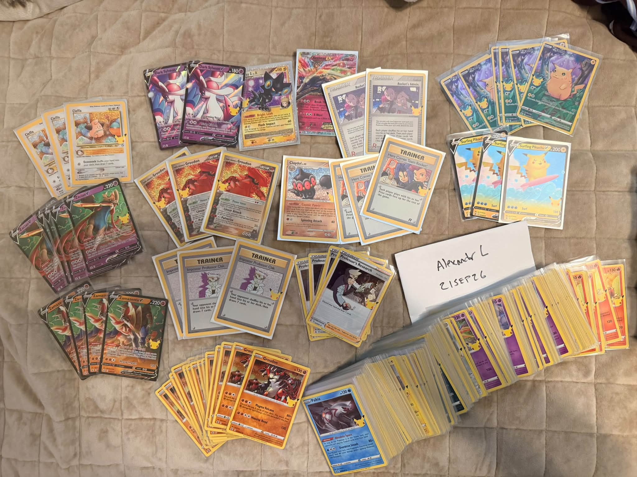 Bulk 25th Anniversary Pokémon Celebrations cards for trade for