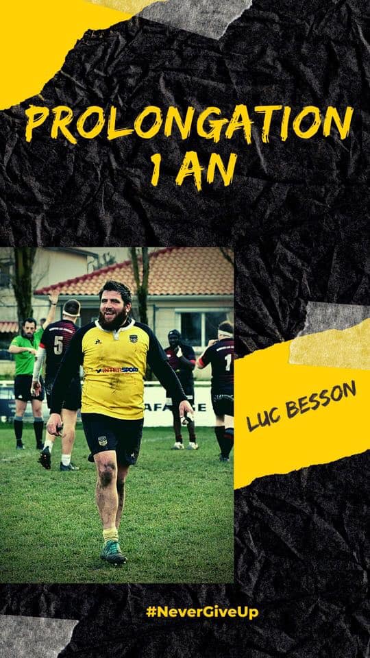...🖋 #Prolongation de Luc Besson... - COC Rugby - La Couronne | Facebook