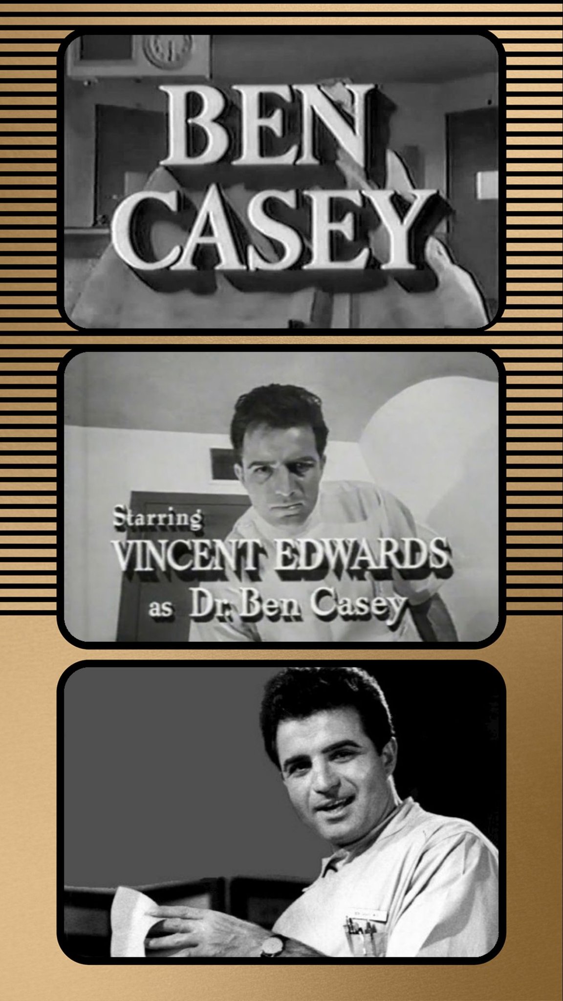 OUR 2nd BOOM TV CHARACTER OF THE DAY: Dr. Ben Casey, played by 7/9