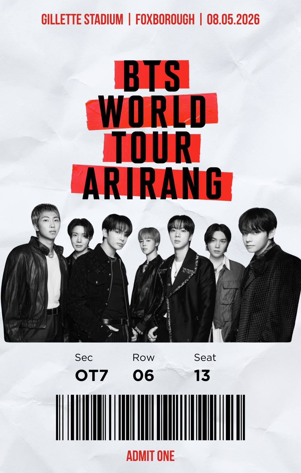 How to collect all BTS World Tour postcard designs? | Foxborough, MA