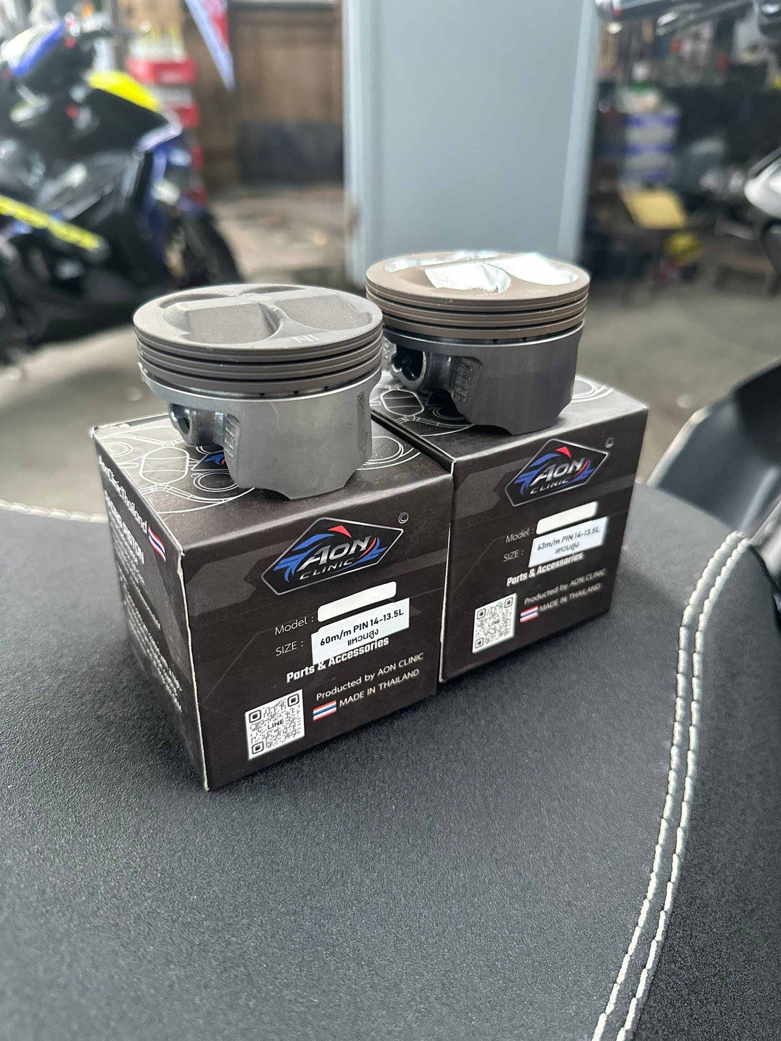 AON CLINIC PISTON KIT 🇹🇭🇹🇭 MOLYBDENUM DISULFIDE COATED