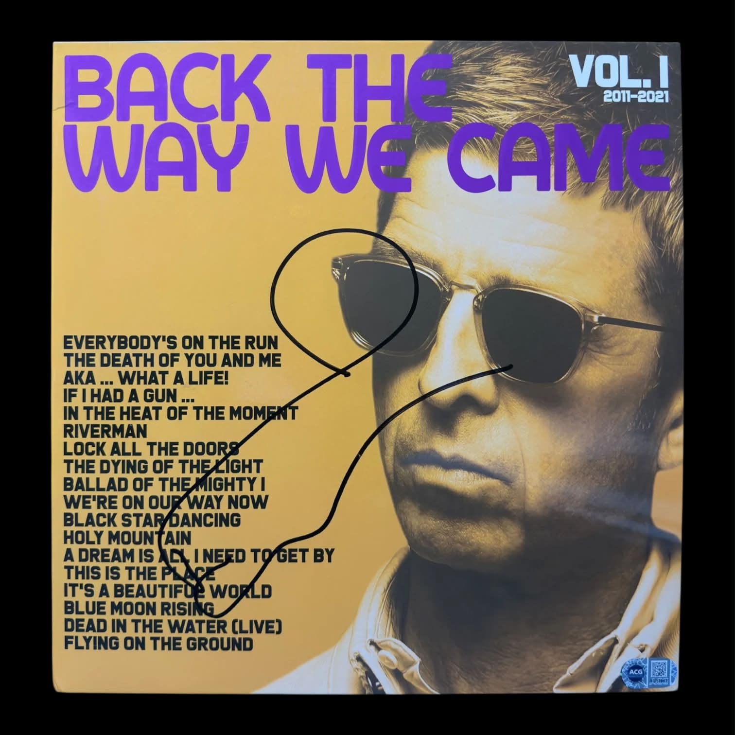 Noel Gallagher signed Back the Way We Came album