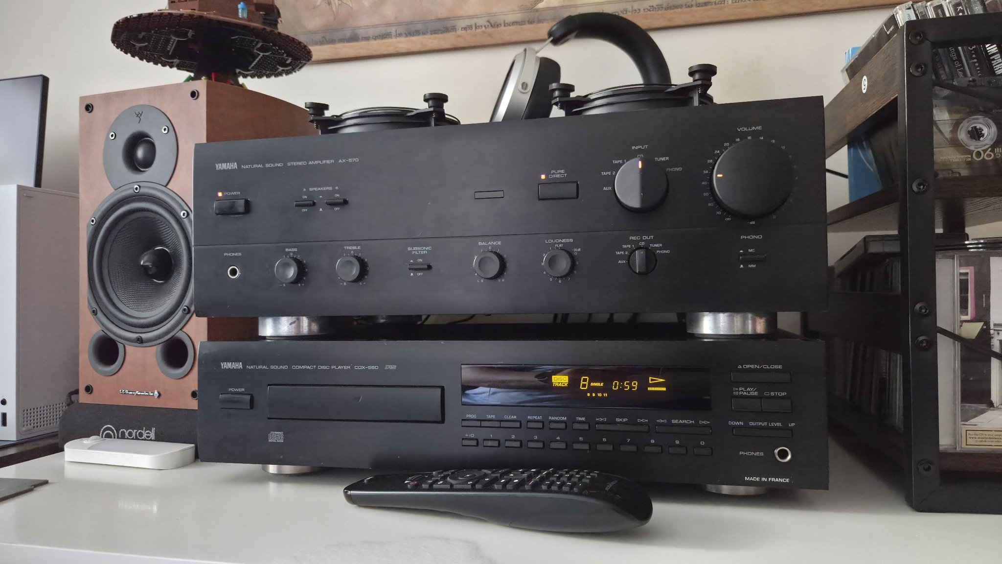 Yamaha AX-570 amplifier review with IMF ALS 40 mk2 speakers