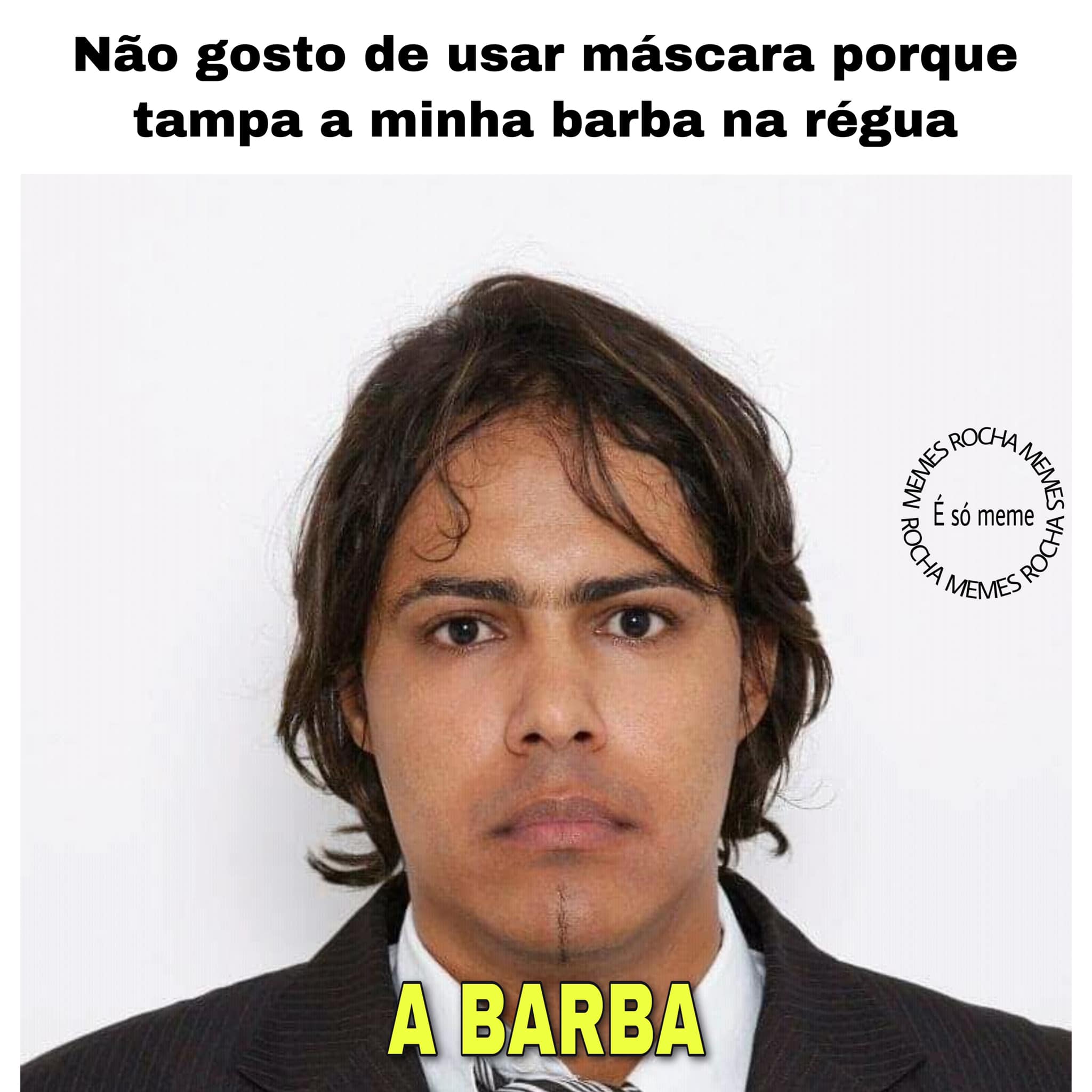 Rocha Memes - Minha barba toda trabalhada no Minoxidil. . . . Siga o ...