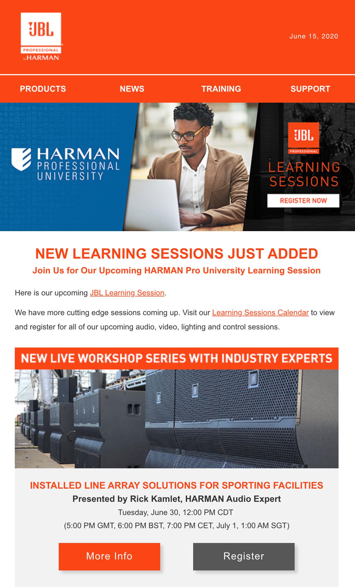Here is the upcoming JBL... - JBL Professional Australia | Facebook