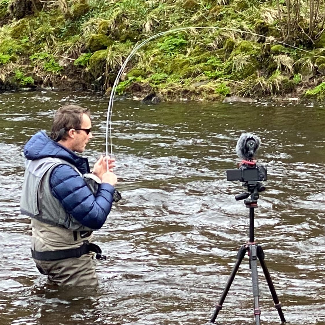 Sunray - MICROLITE. 10’ #2 today filming. Into a nice grayling. Bending ...