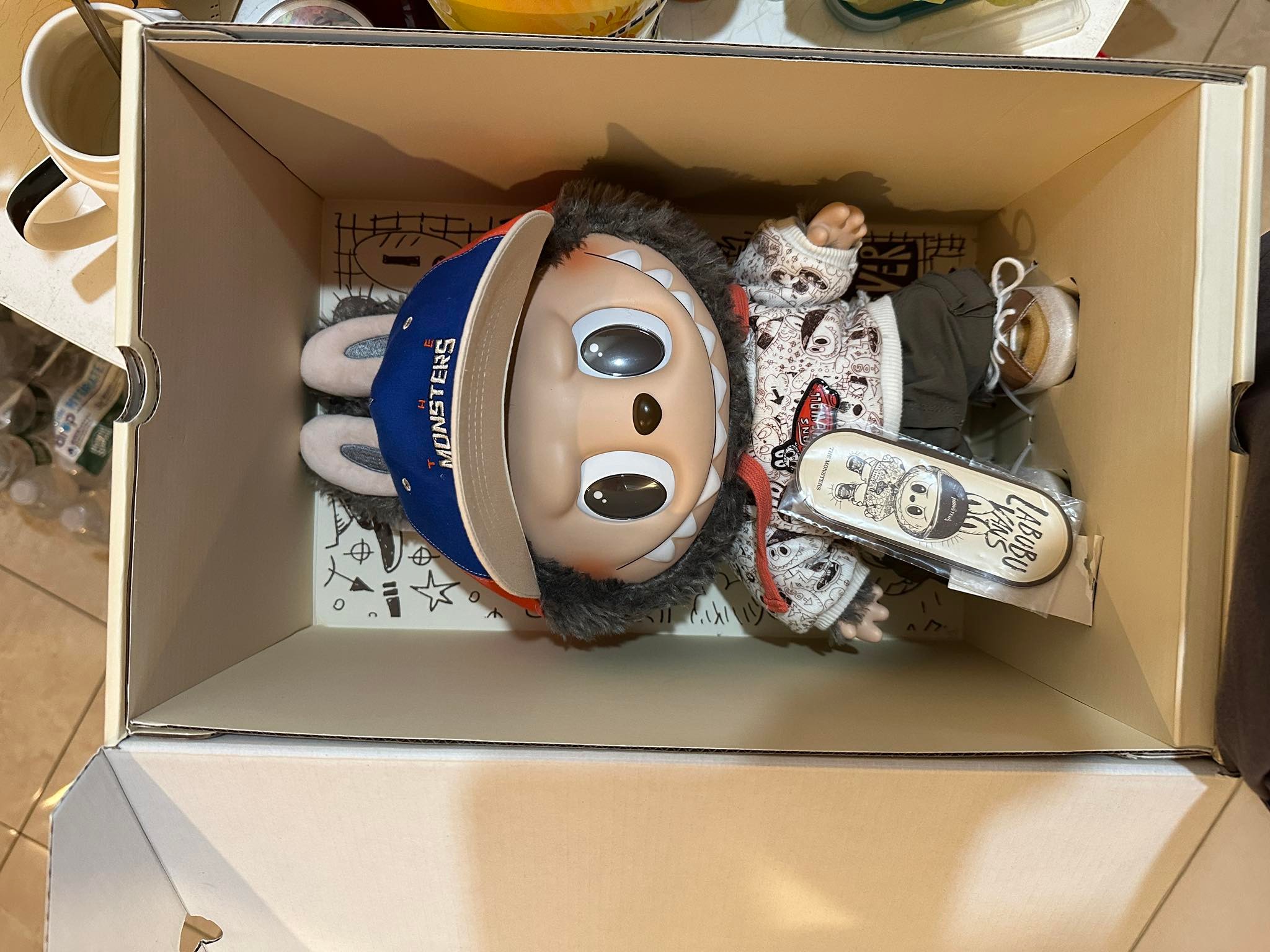 Labubu Vans edition vinyl plush doll for sale