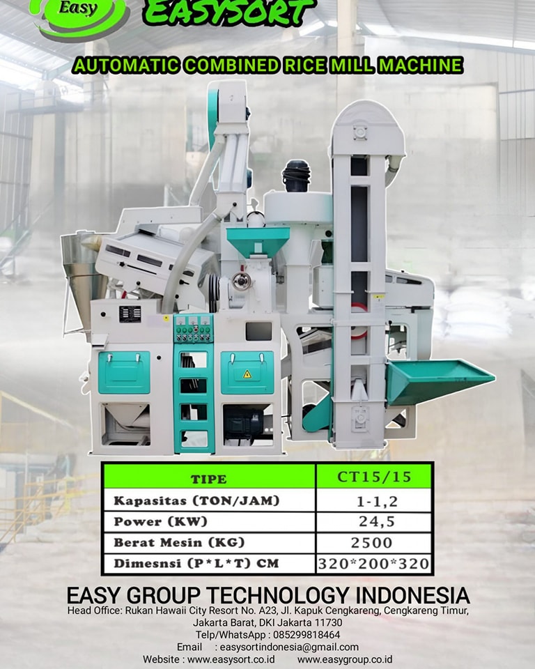 EasyGroup - 𝐀𝐮𝐭𝐨𝐦𝐚𝐭𝐢𝐜 𝐂𝐨𝐦𝐛𝐢𝐧𝐞𝐝 𝐑𝐢𝐜𝐞 𝐌𝐢𝐥𝐥 𝐌𝐚𝐜𝐡𝐢𝐧𝐞 komplit set mesin ...