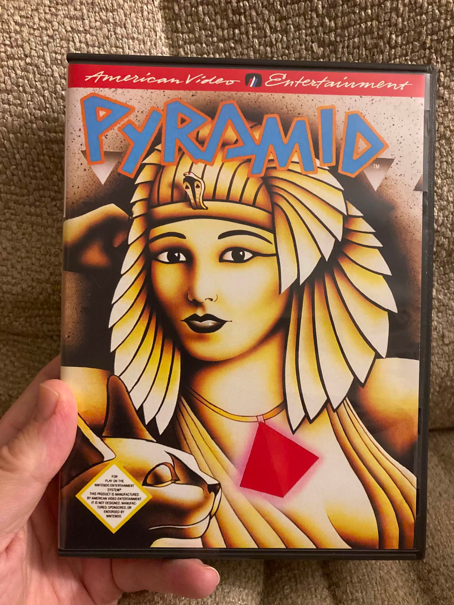 Pyramid game similar to Tetris with Egyptian theme?