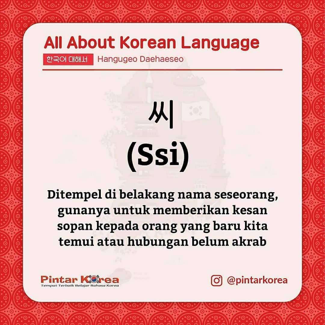 Pintar Korea - Nah Sekarang Jadi Tau Kan Cara Memanggil... | Facebook