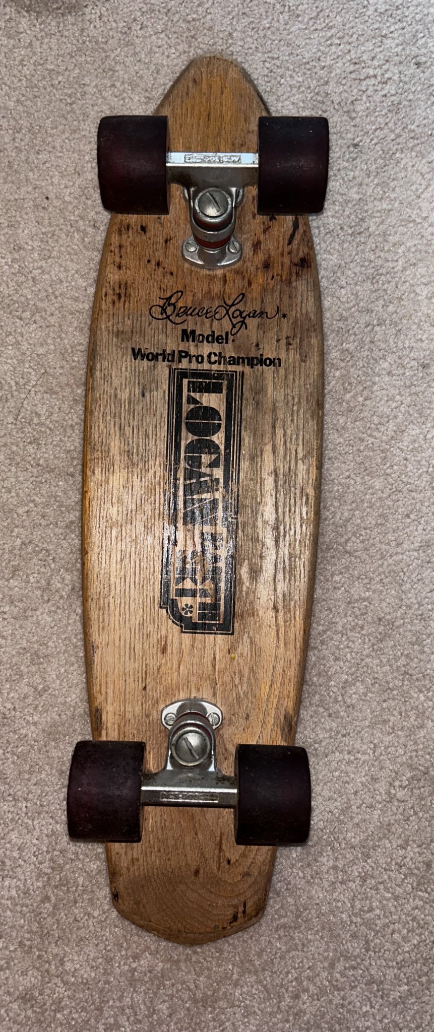 ヴィンテージ　スケートボード Bruce Loganモデル Original mid-1970's Logan Earth Ski vintage Bruce Logan skateboard