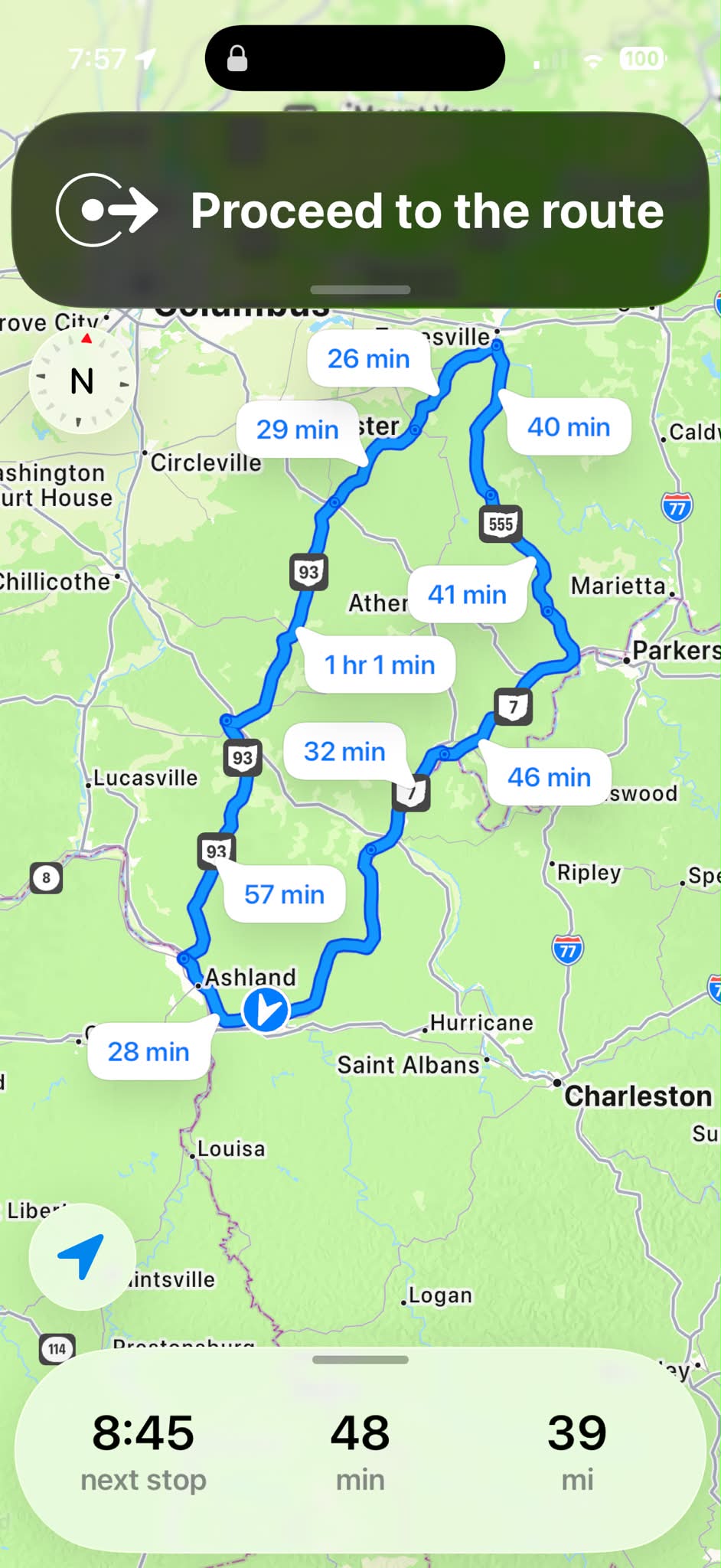 Riding the Triple Nickel route on my new Goldwing bagger today