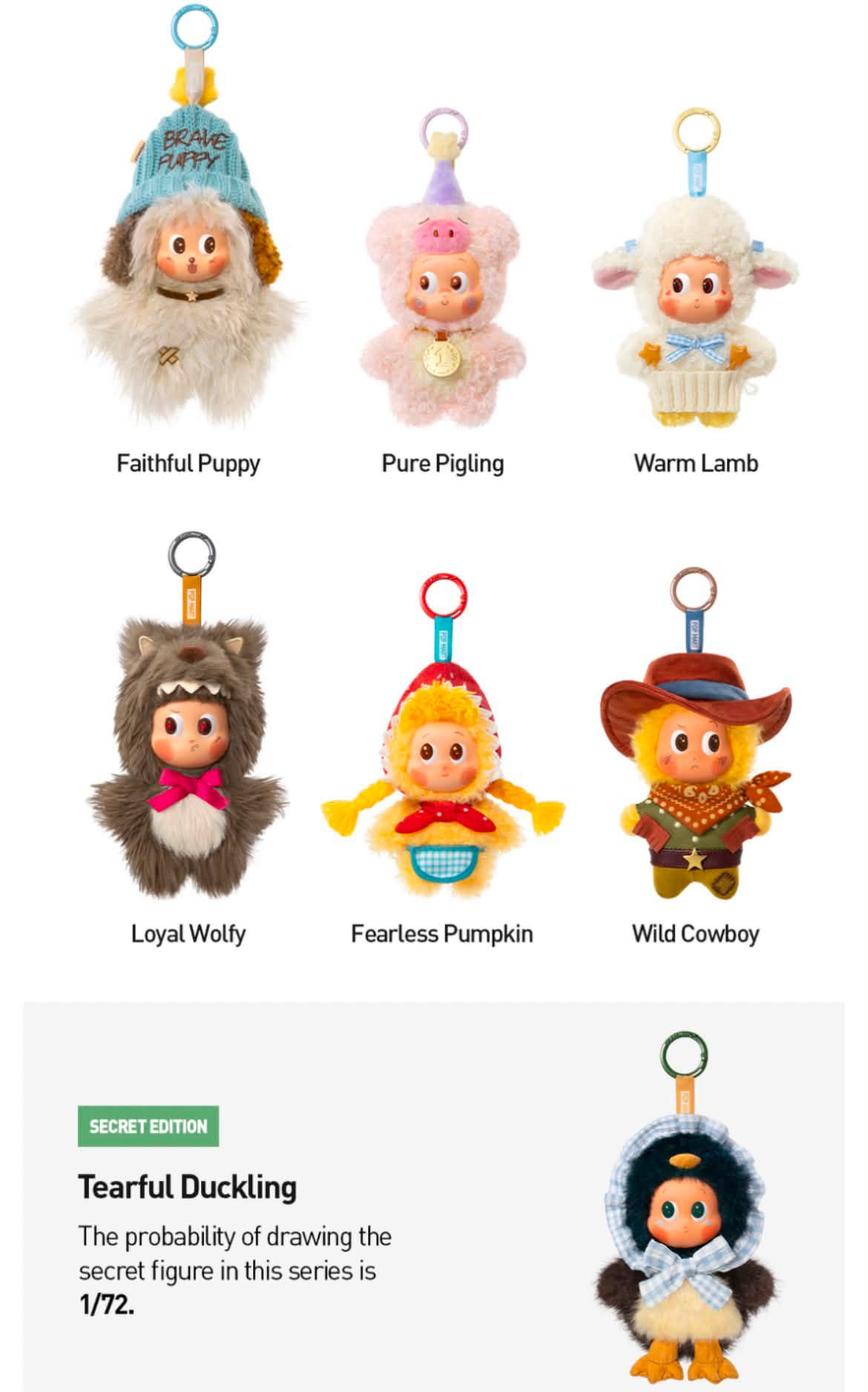 POP MART Twinkle Twinkle Farm Tales Series Vinyl Plush Pendants