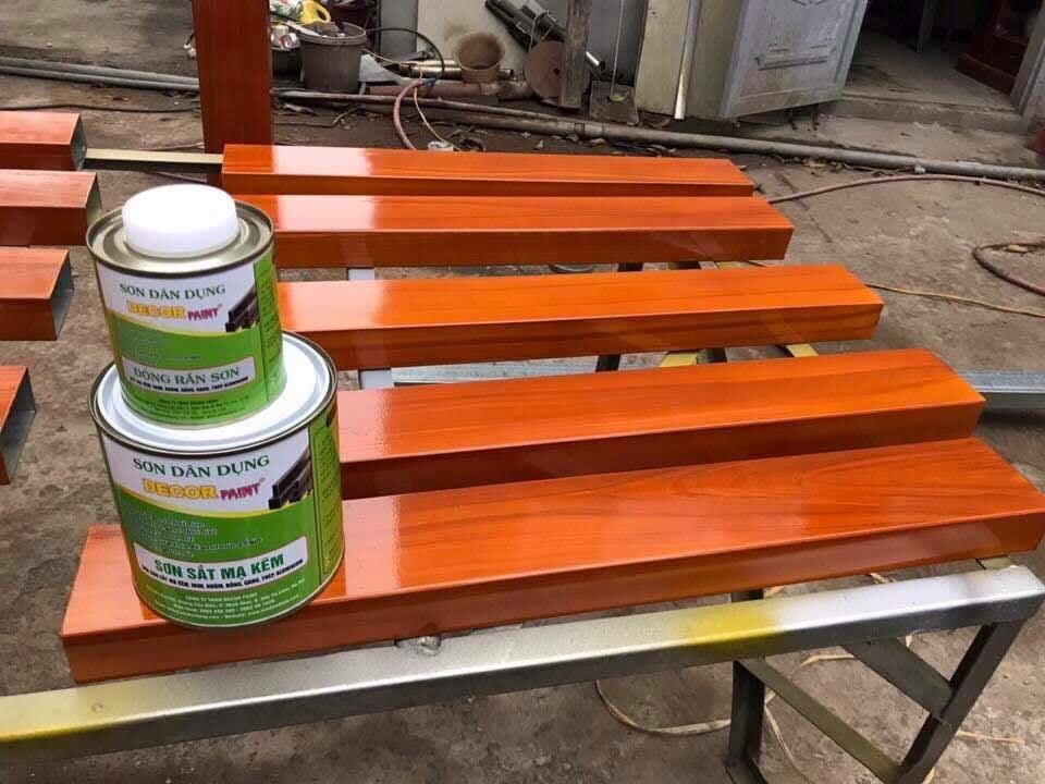 Sơn giả gỗ trên sắt mạ... - Sơn giả gỗ trên sắt Decor Paint | Facebook