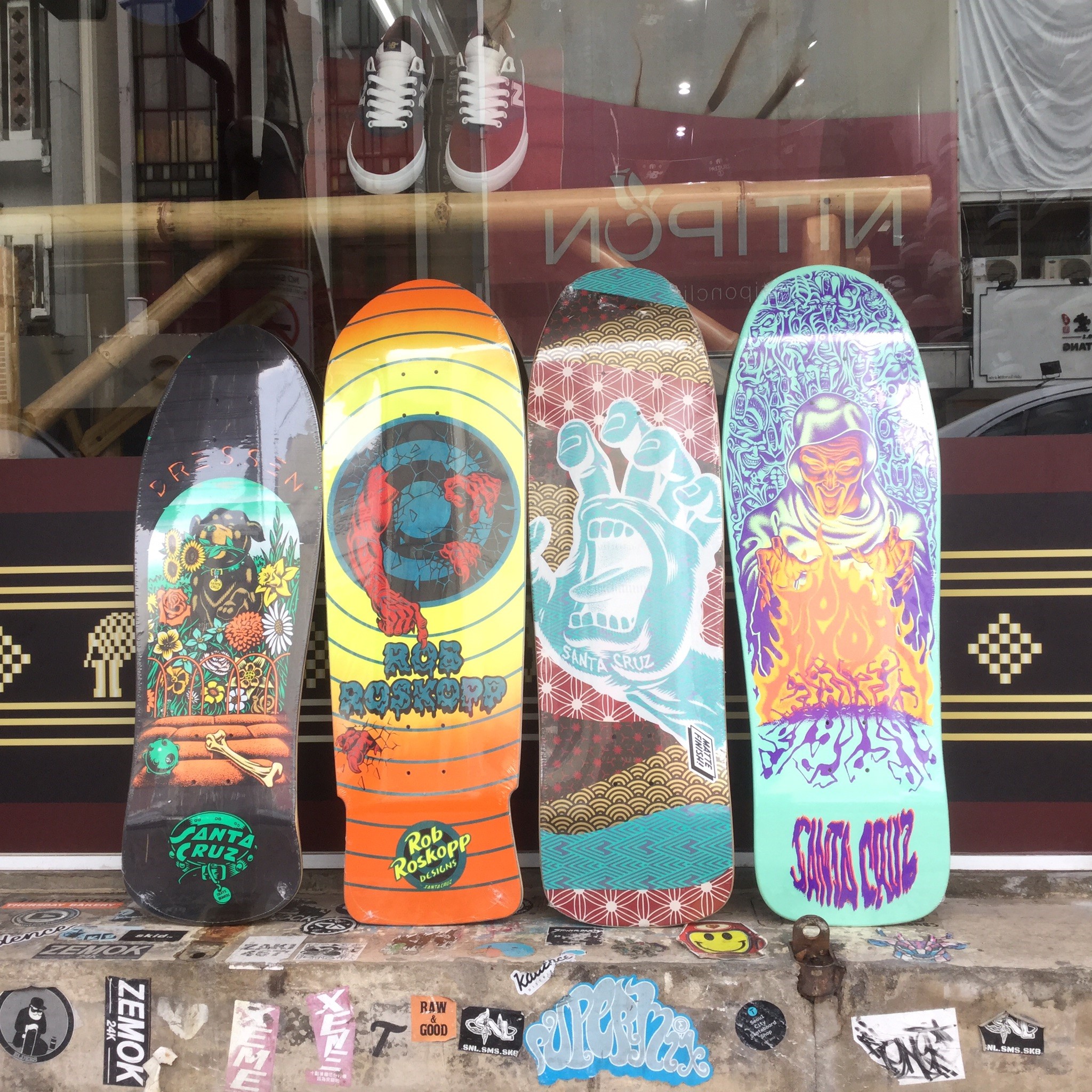 Old school decks from Santa Cruz! Reissues of 80s classics and