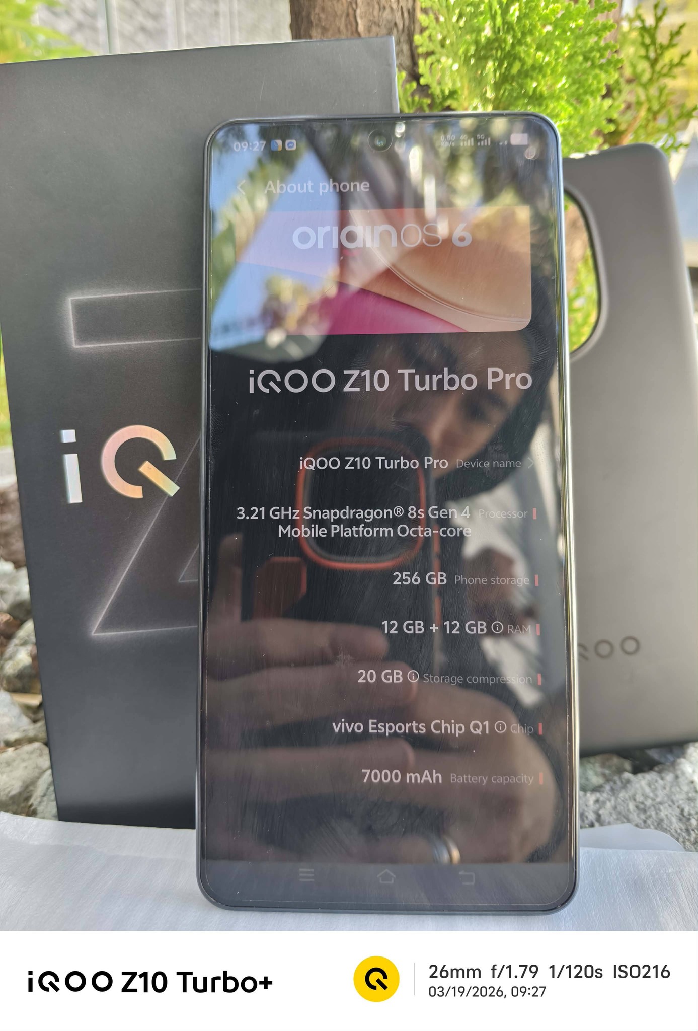 Vivo iqoo z10 turbo pro Unit case box & rep 90w charger free 