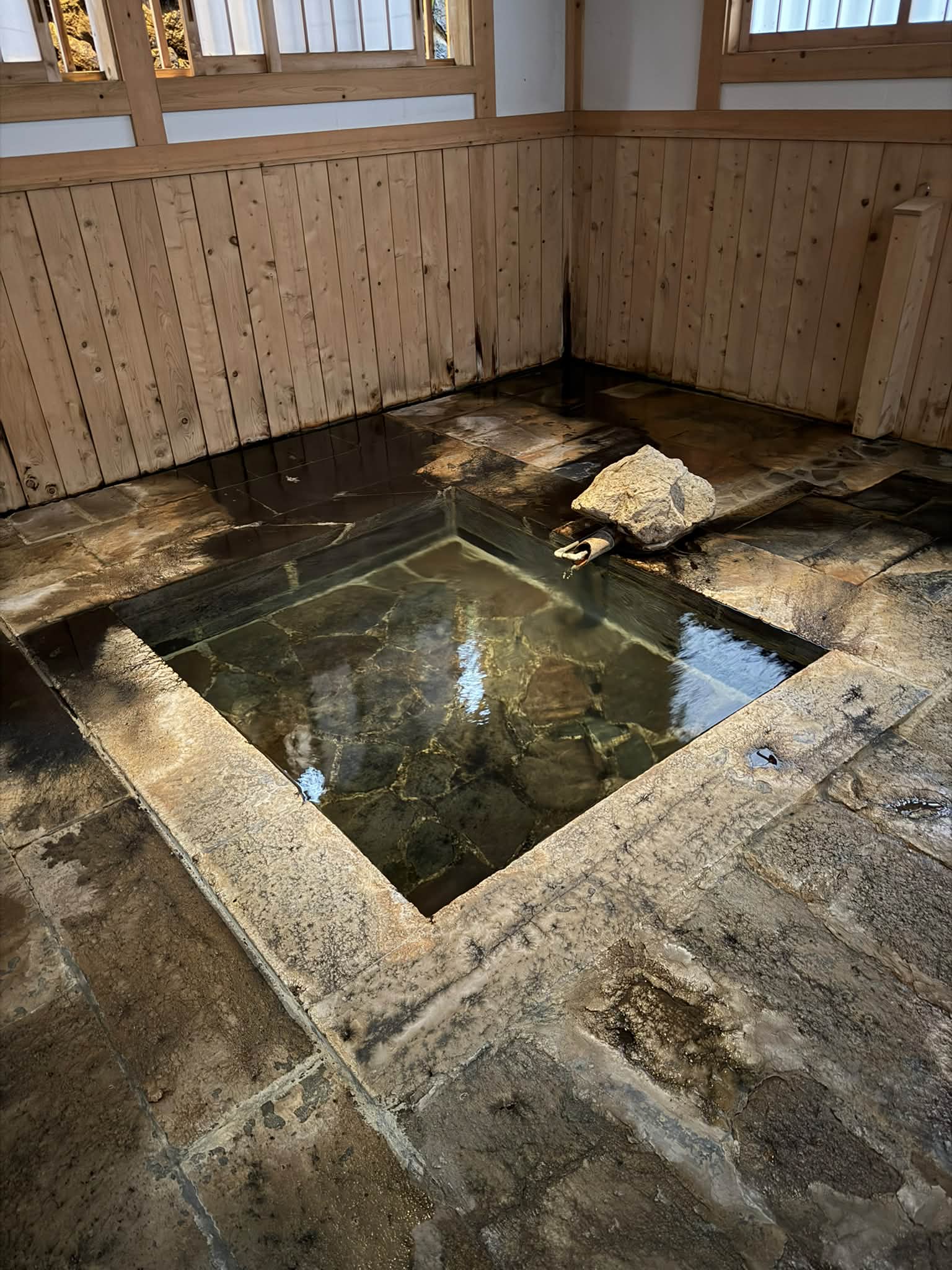 釈迦の霊泉 奈女沢温泉 末期がんから生還した御神水とか。 水を飲み
