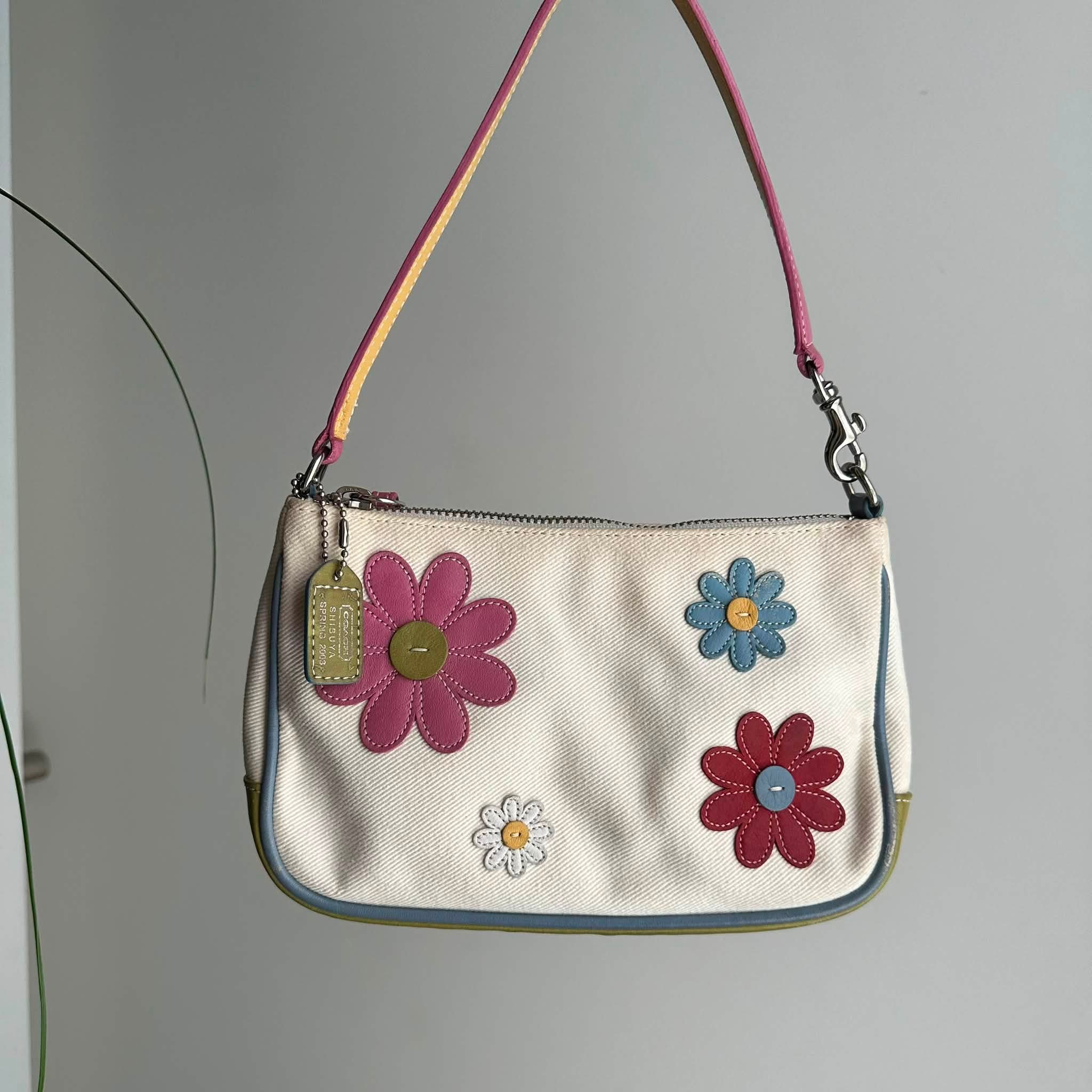 COACH SHIBUYA SPRING 2003 ポーチ Coach Shibuya Spring 2003 Floral Demi Bag for Sale