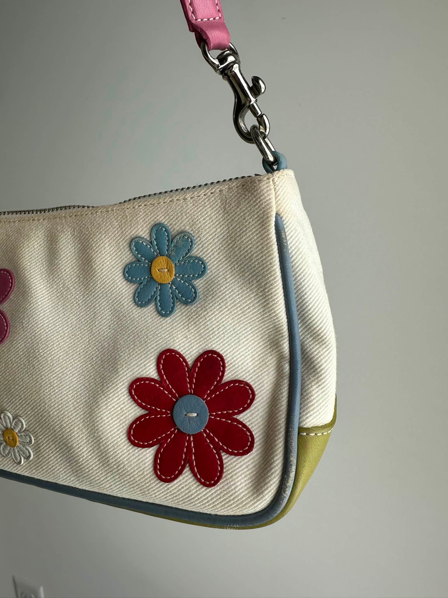 Coach Shibuya Spring 2003 Floral Demi Bag for Sale