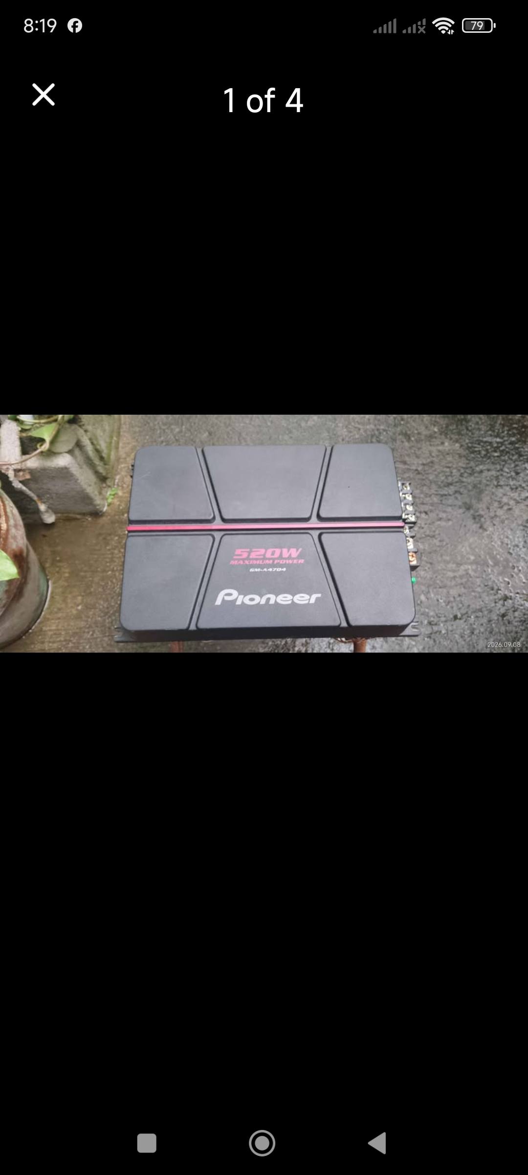 Pioneer Carrozzeria GM-A3200 2-channel power amplifier