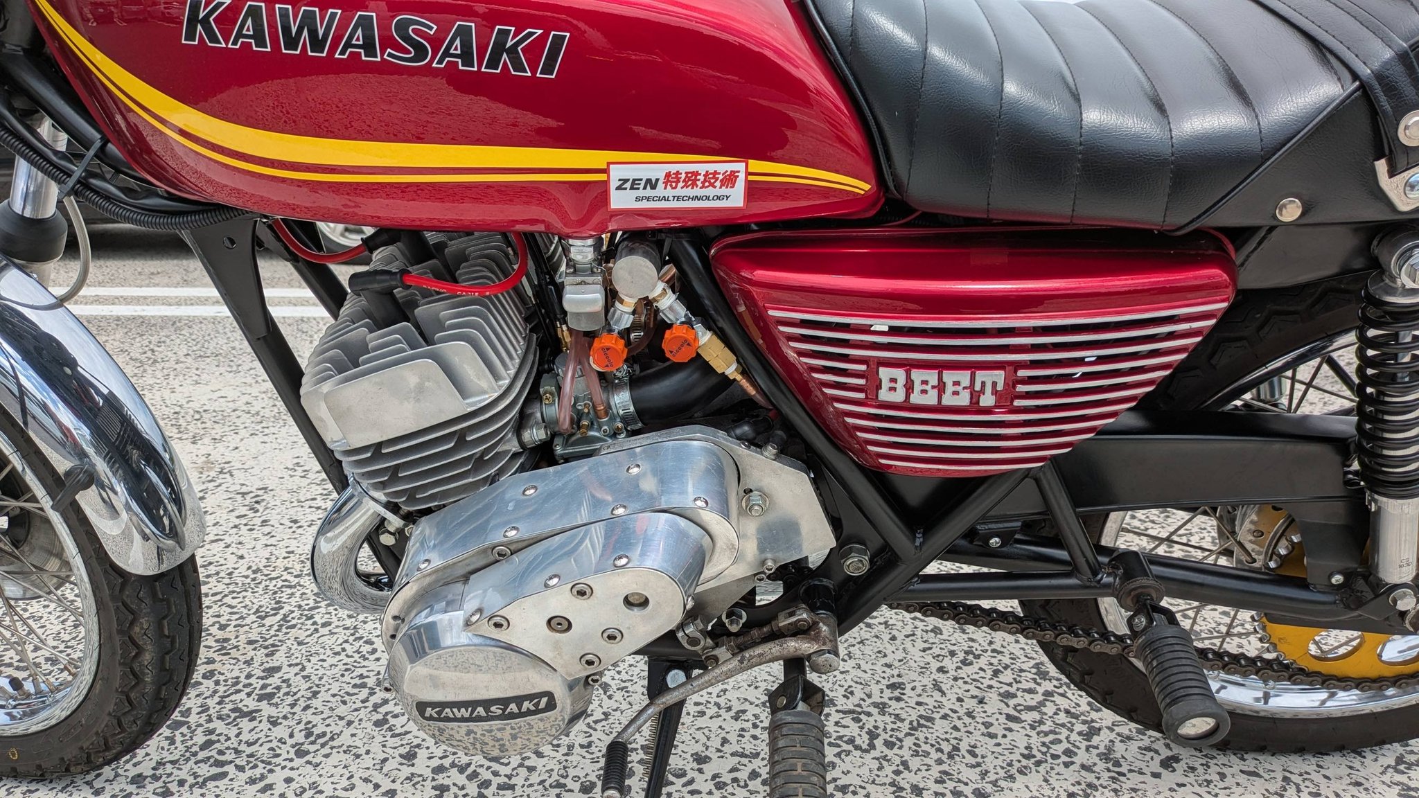 350ss 用、フルメッキ 爆竹チャンバー ￥158000 （ KH250-400 同額