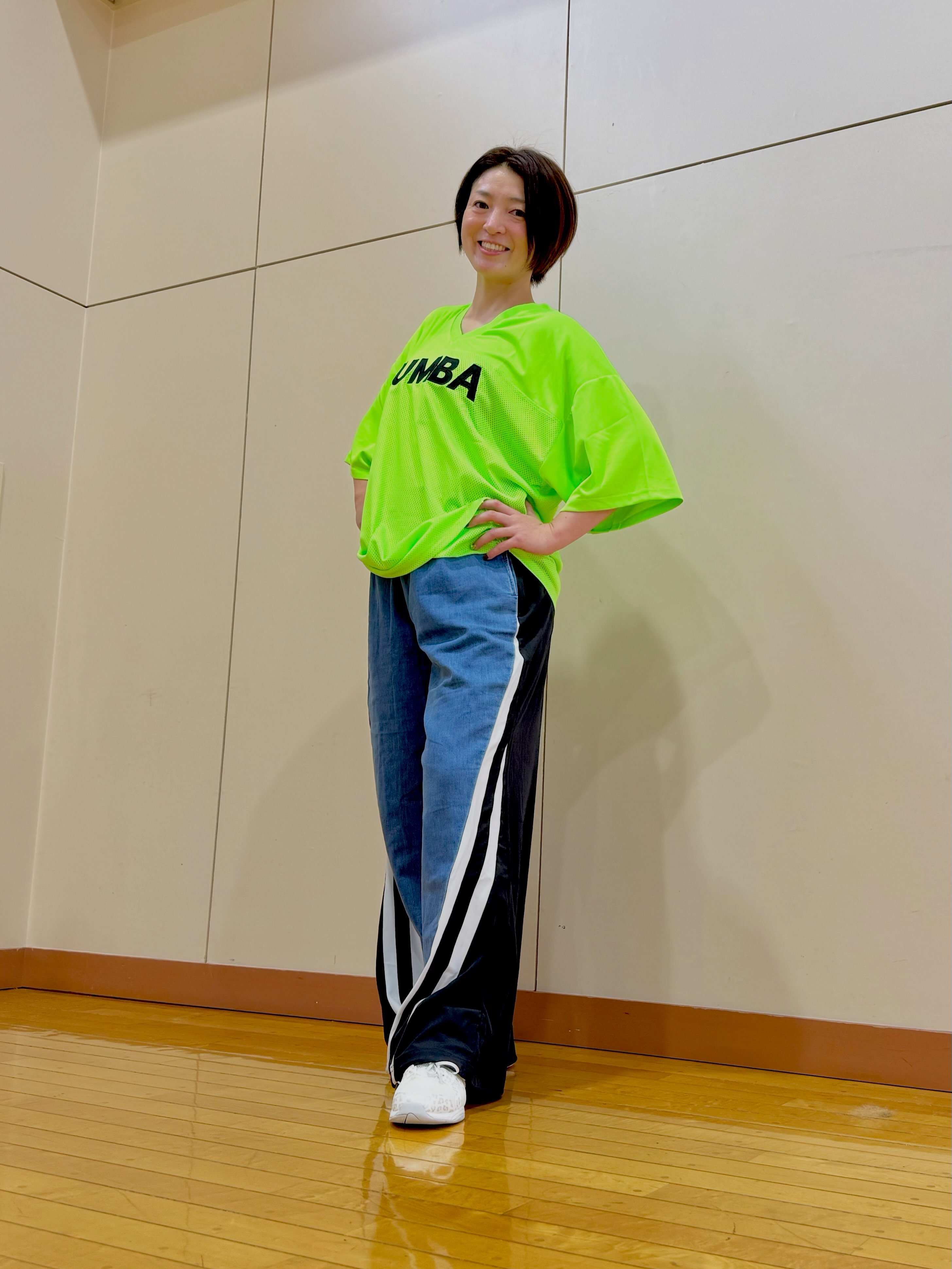 新作ZUMBA☆8/17発売のTシャツ☆ ZUMBA®︎新作wear🤩発売中です🙌 身長172cm Tシャツ Lサイズ パンツ L